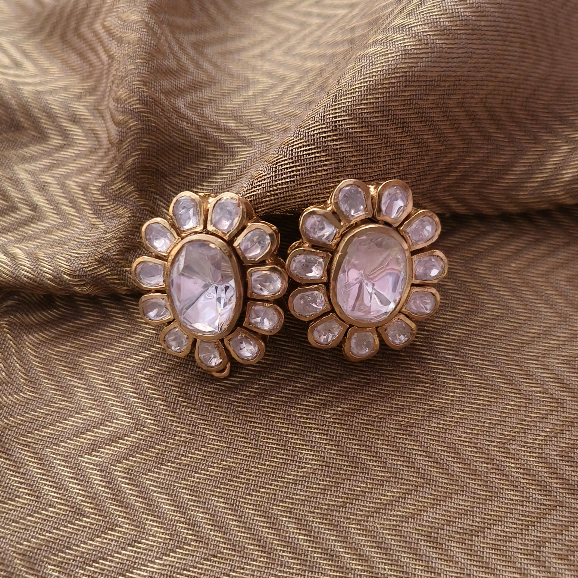 Nayaab Moissanite Studs